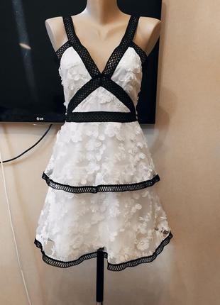 Белая нарядная мини-платье asos