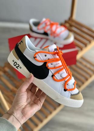 Молодіжні жіночі шкіряні кросівки nike blazer low 🆕 кеди найк блейзер