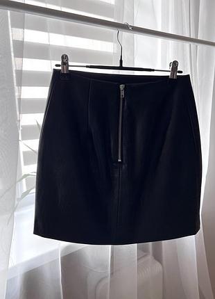 Юбка из эко кожи h&amp;m 2