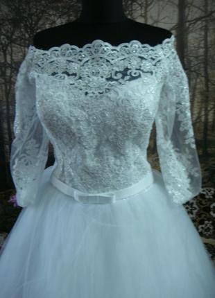 Продаю белое свадебное платье8 фото