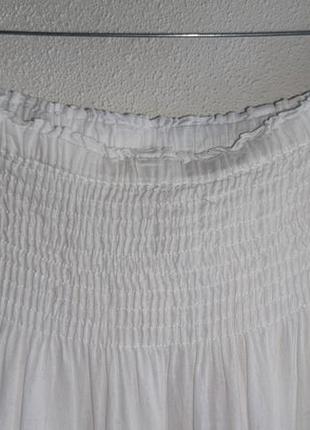 Белая длинная юбка fresh cotton2 фото