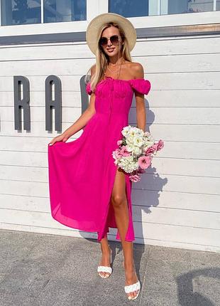 Сукня плаття сарафан малиновий