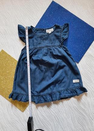 Сукня 86 р сарафан плаття літнє котонове джинсове2 фото