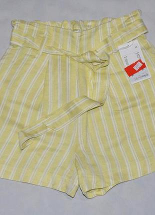 Женские льняные шорты размер 42 c&a германия