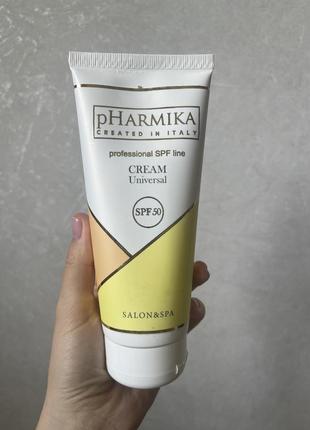 Универсальный крем для лица для всех типов кожи spf50 pharmika (украина)200мл1 фото