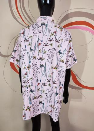 Бавовняна коттонова блуза сорочка батал4 фото