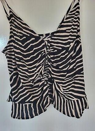 Топ майка h&m animal print