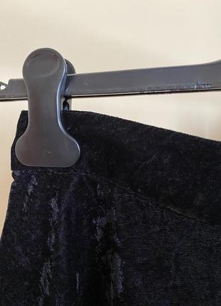 Велюрові бархатні шорти-спідниця юбка на запах zara4 фото