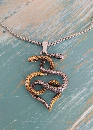 🐍🐍колье ожерелье две змеи 🐍🐍