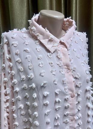 Блузка boohoo с длинным рукавом нежного пудрового розового цвета размер 3xl 4xl6 фото