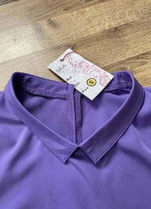 Легка блуза безрукавка з воланами2 фото