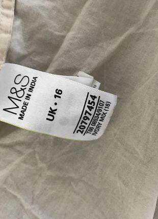 Тонкая хлопковая блуза от marks&spencer! p.-16 uk4 фото