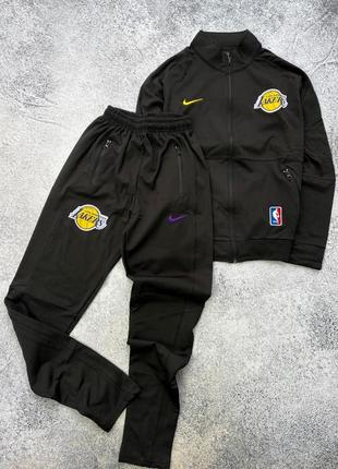 Спортивний костюм чоловічий nike lakers чорний / спортивный костюм мужской найк черный