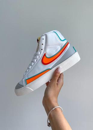 Женские кроссовки nike casablancas white orange скидка sale  ⁇  smb