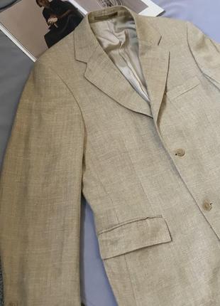 Идеальный винтажный пиджак на лето ( шелк, лен, шерсть)5 фото