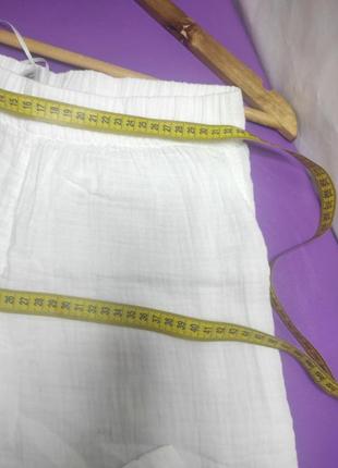 💥 штаны белые прямого пошива💥 размер s/m💥 оформление безопасной оплаты3 фото