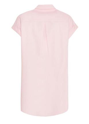 Блузка на пуговицах zaps tella 054 с коротким рукавом светло-розовая женская летняя весенняя 20233 фото