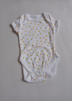 Primark. бодик на 3 месяца в горошек.