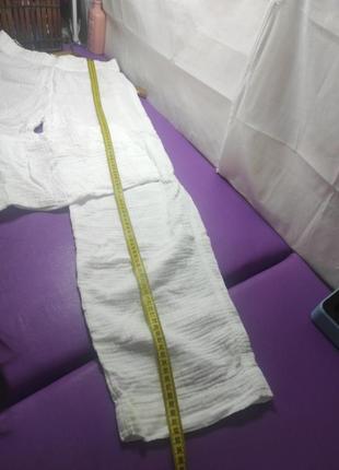 🔥 штани білі прямого пошиття🔥стан пречудовий 🔥 оформлення безпечної оплати5 фото