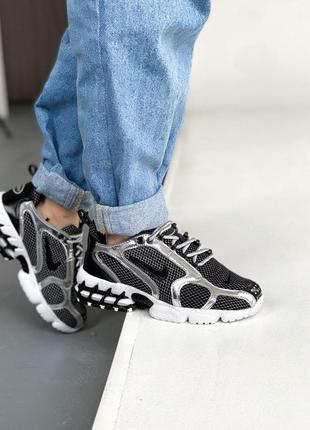 Женские кроссовки nike x stussy air zoom spiridon cage 2 dark silver скидка sale / smb