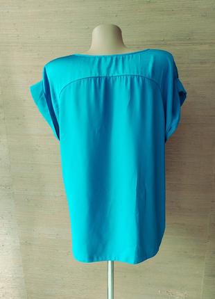 💙🌟💜 легкая блузка сине-бирюзового цвета4 фото
