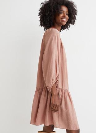 Повітряна сукня dusty rose плаття жіноче h&m