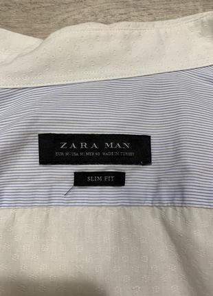 Сорочка zara man slim fit, р.м, рубашка4 фото