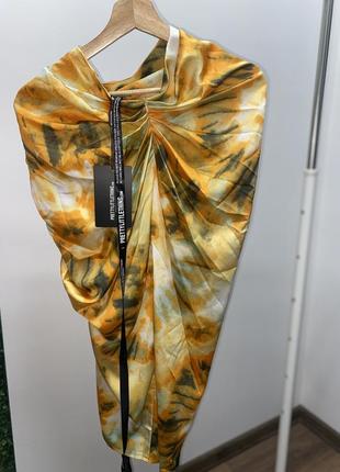 Шикарная юбка со сборкой с разрезом меди plt prettylittlething2 фото