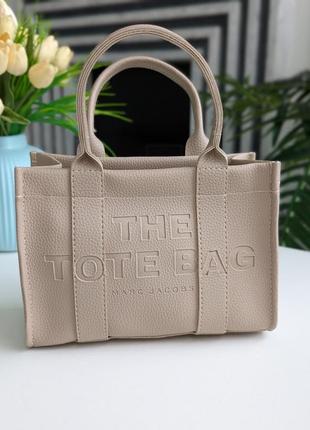 Сумка жіноча шоппер міні marc jacobs tote bag3 фото