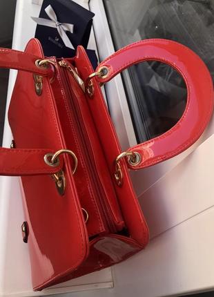 Красная сумка3 фото