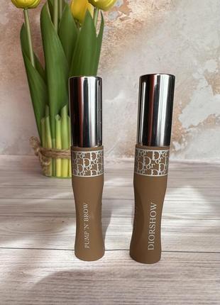 Туш для брів christian dior diorshow pump n brow