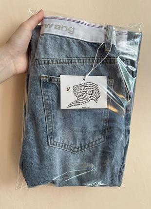 Женские джинсы с белым поясом alexander wang3 фото