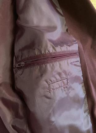 Оригинальный яркий пиджак bhs limited цвета марсала,жакет,пиджачок6 фото