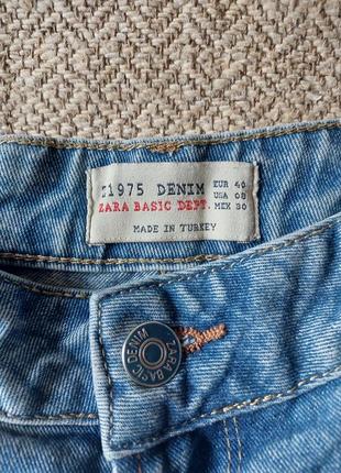 Женская одежда джинсовые шорты zara basic denim размер 402 фото