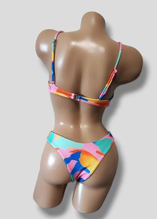 Женский раздельный купальник разноцветной бикини9 фото