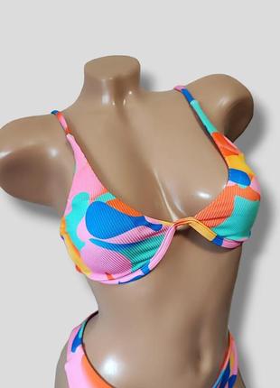 Женский раздельный купальник разноцветной бикини6 фото