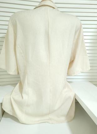 Удлиненный пиджак с коротким рукавом5 фото