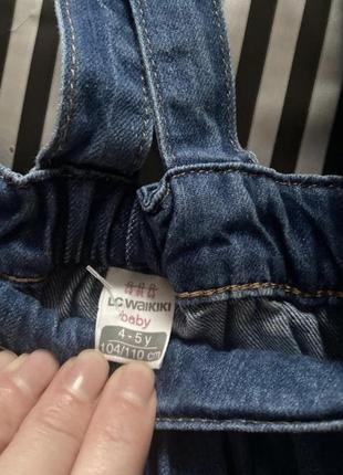Джинсовый сарафан юбка с бретелями джинсовая юбка2 фото