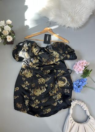 Платье шикарное в цветы, новое с биркой , размер l3 фото