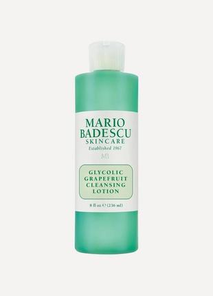 Mario badescu glycolic grapefruit cleansing lotion тоник с гликолевой кислотой, 236 мл