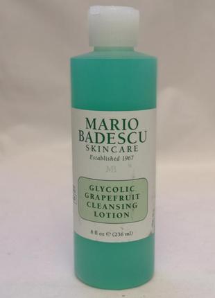 Mario badescu glycolic grapefruit cleansing lotion тоник с гликолевой кислотой, 236 мл2 фото