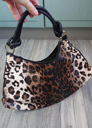 Красивая леопардовая сумка сумочка 👜6 фото