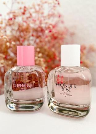 Духи zara набор wonder rose tuberose 2шт 90ml+90ml парфюм zara духи3 фото