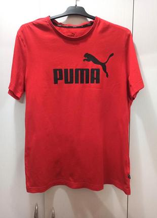 Мужская красная футболка puma пума оригинал