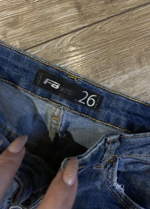 Рваные джинсы скинни с дырками6 фото