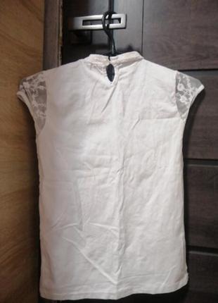 Блузка майка біла без рукавів з сіточкою прозора на 1 вересня3 фото