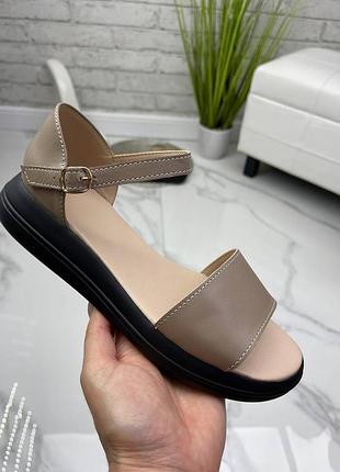 36-41 рр босоніжки нат. замша на платформі