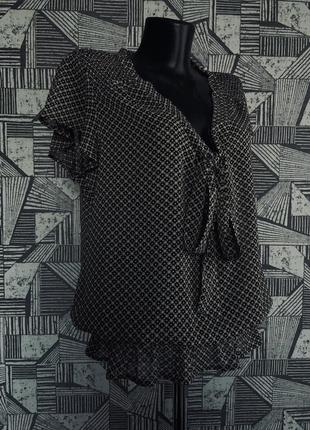 Вінтажна шифонова блуза топ у стилі ретро gap.