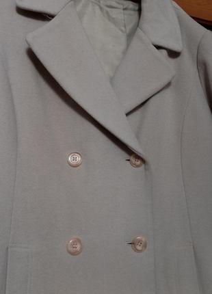 Пальто, кашемир,шерсть, новое, светло-бежевое, размер 50-52-542 фото