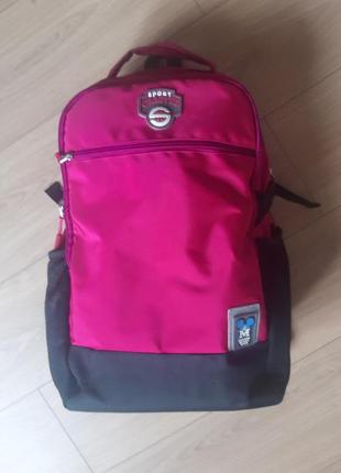 Стильный городской рюкзак малинов чёрн сумка sport chaoyue ткан прочн1 фото